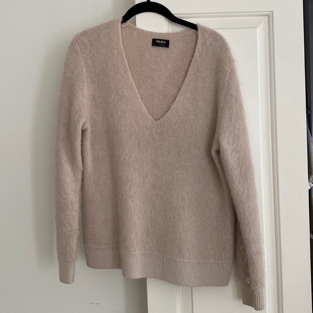 Talula Fuzzy Beige Sweater